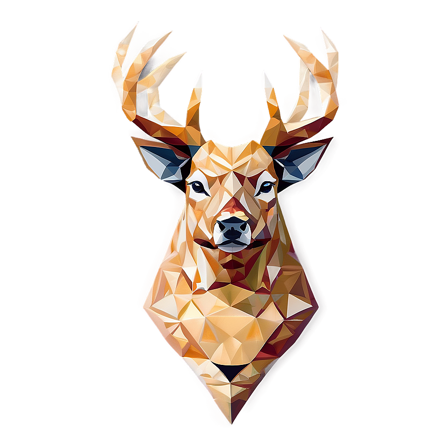 Geometric Deer Head Vector Png Kxk