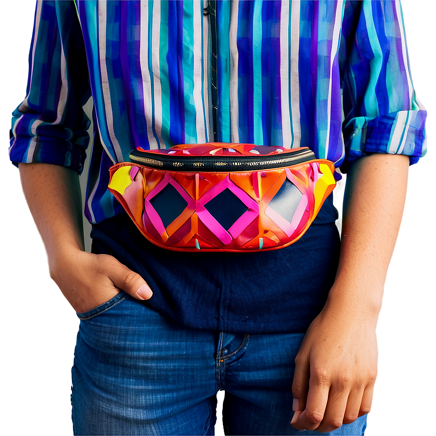 Geometric Fanny Pack Png 06212024