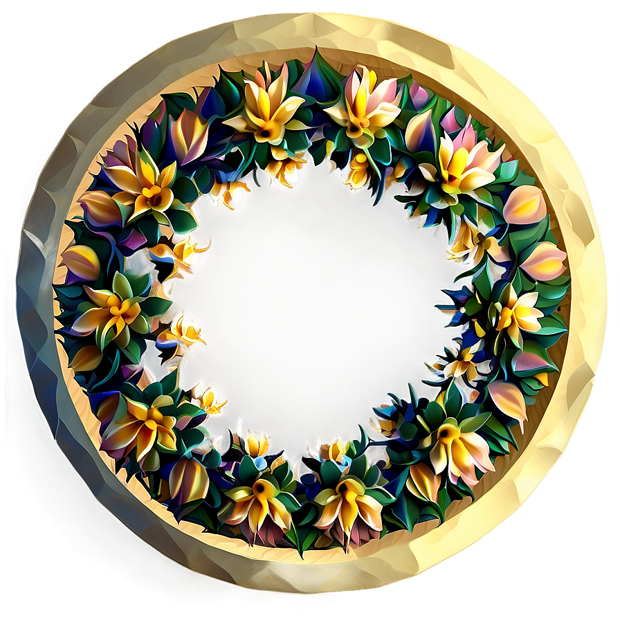 Geometric Flower Circle Png Ilw53