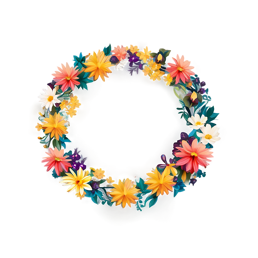 Geometric Flower Circle Png Sqh10