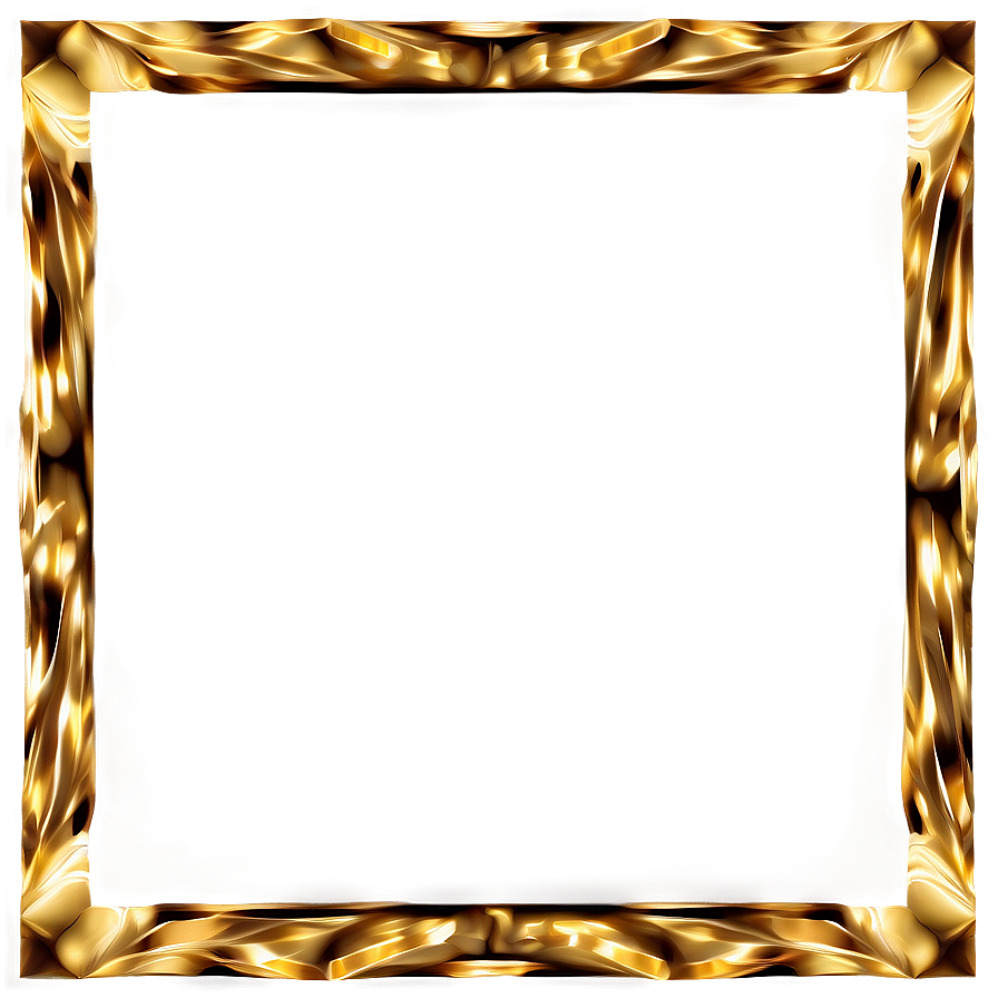 Geometric Gold Frame Png 05042024