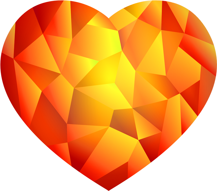 Heart Png Geomatric Transparent - Geometric Heart Transparent Background, Png Download PNG with transparent background
