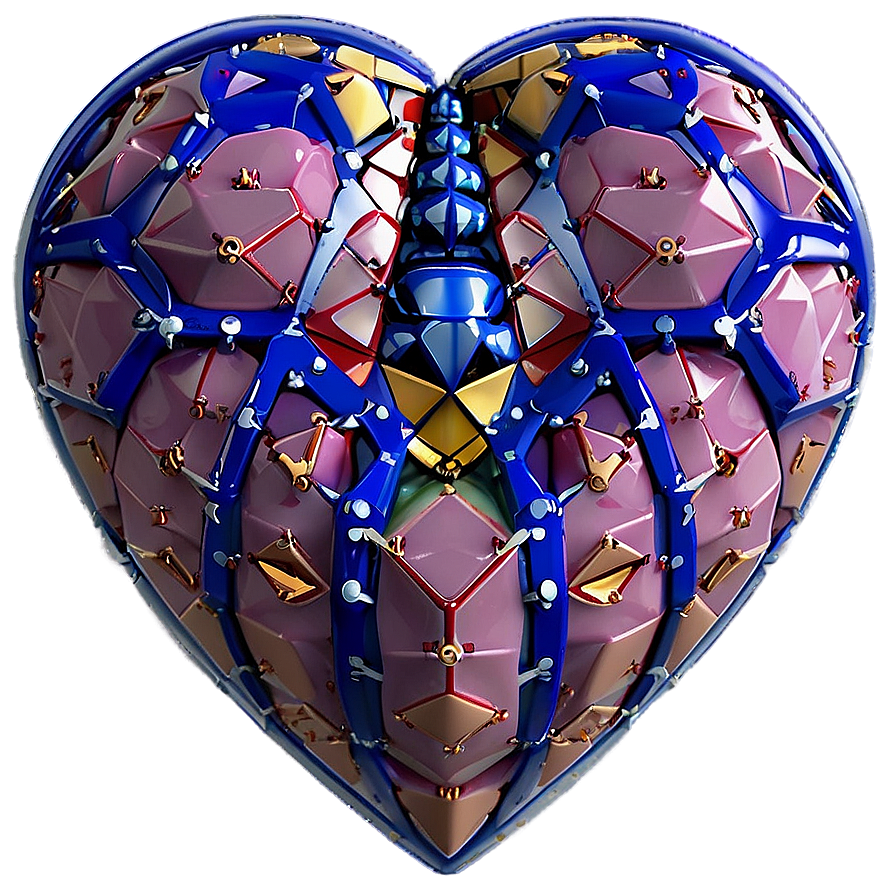 Geometric Heart Diagram PNG 52 PNG image with a transparent background, free high-resolution download