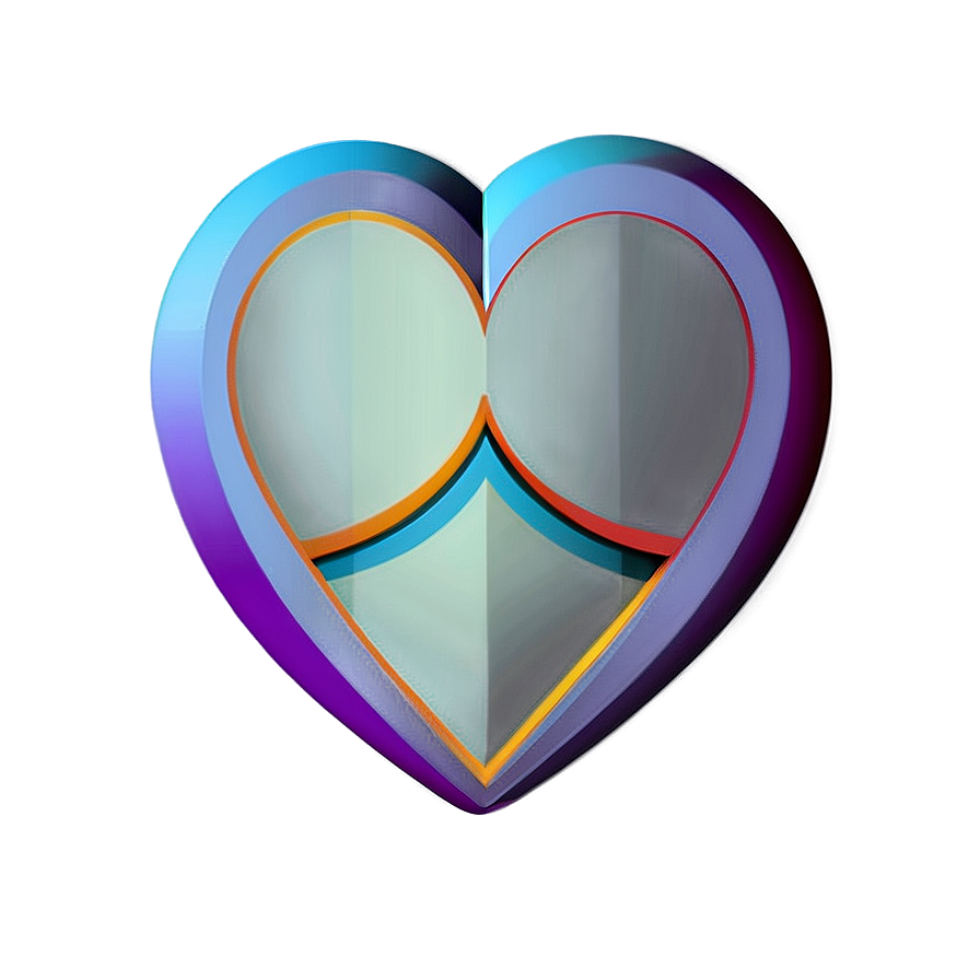 Geometric Heart Drawing Png 10