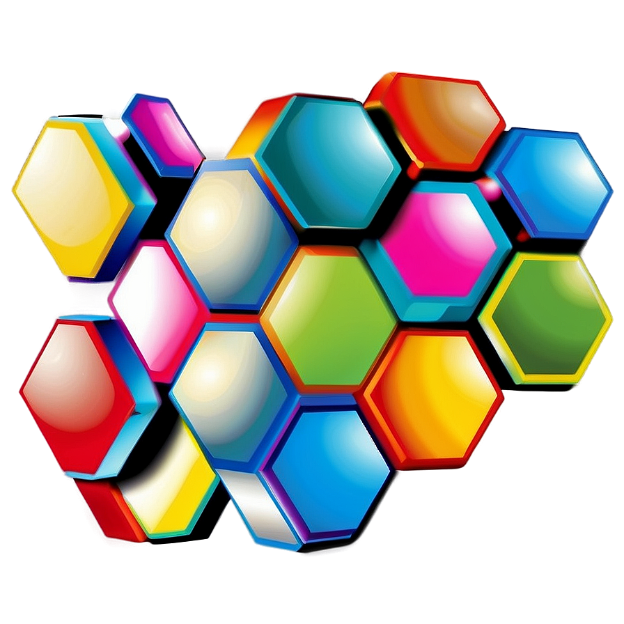 Geometric Hexagon Pattern Png Kss6