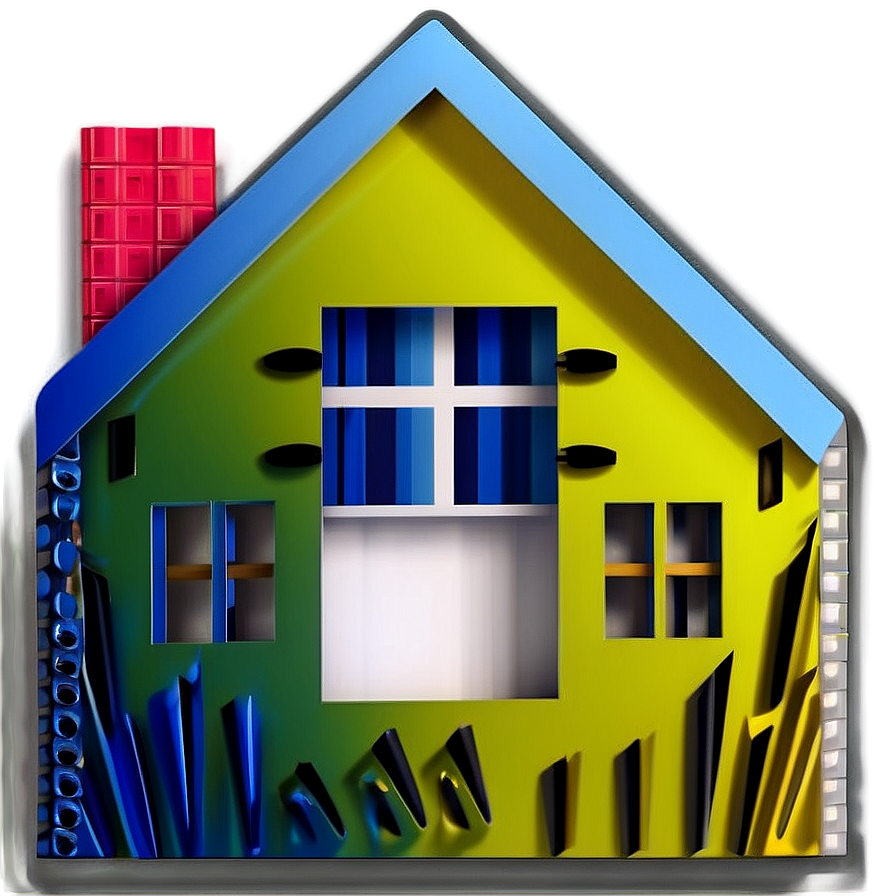 Geometric House Icon Png 05252024