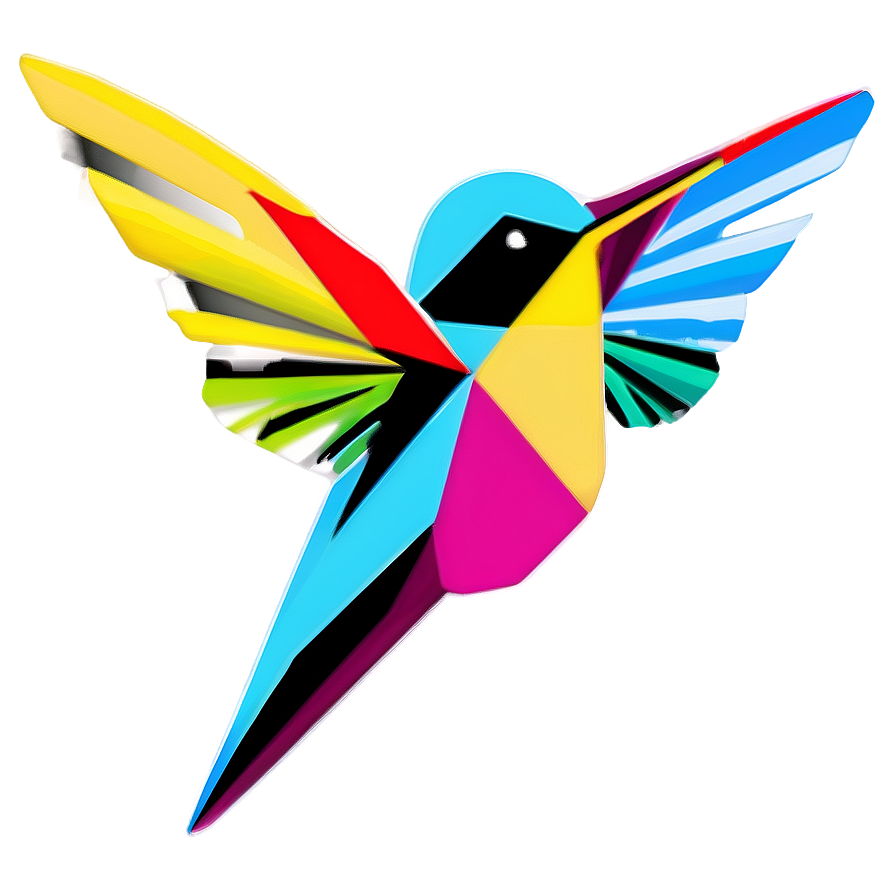 Geometric Hummingbird Png Pca28