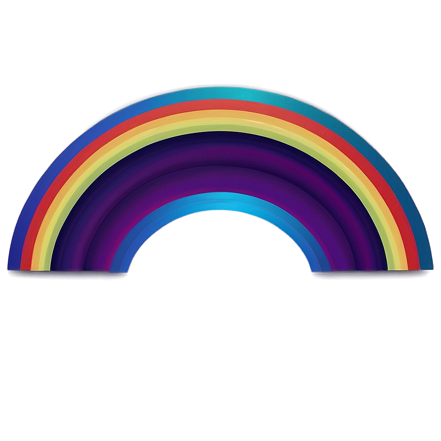 Geometric Rainbow Arc PNG 06262024 PNG with transparent background