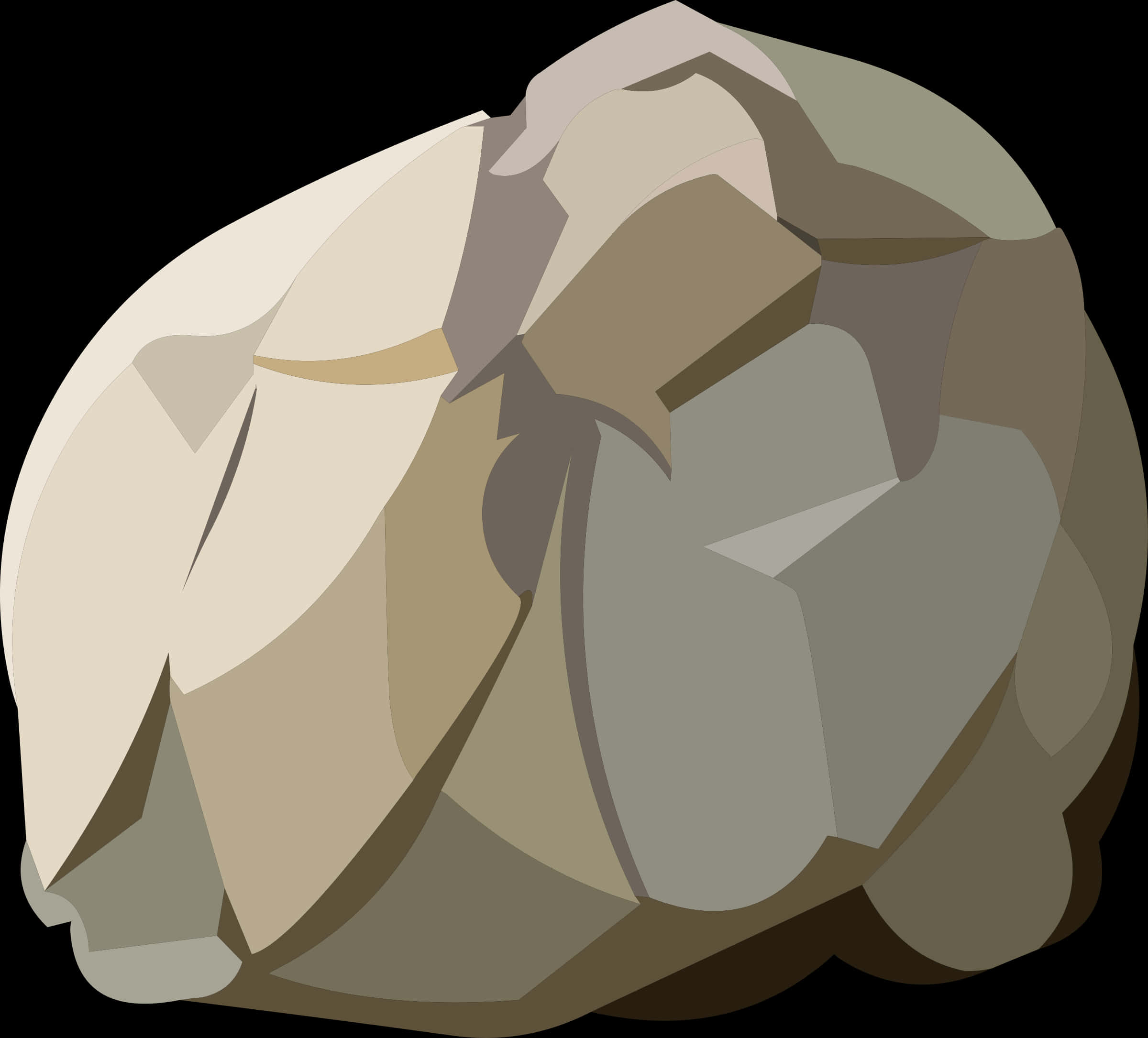 Geometric Rock Illustration