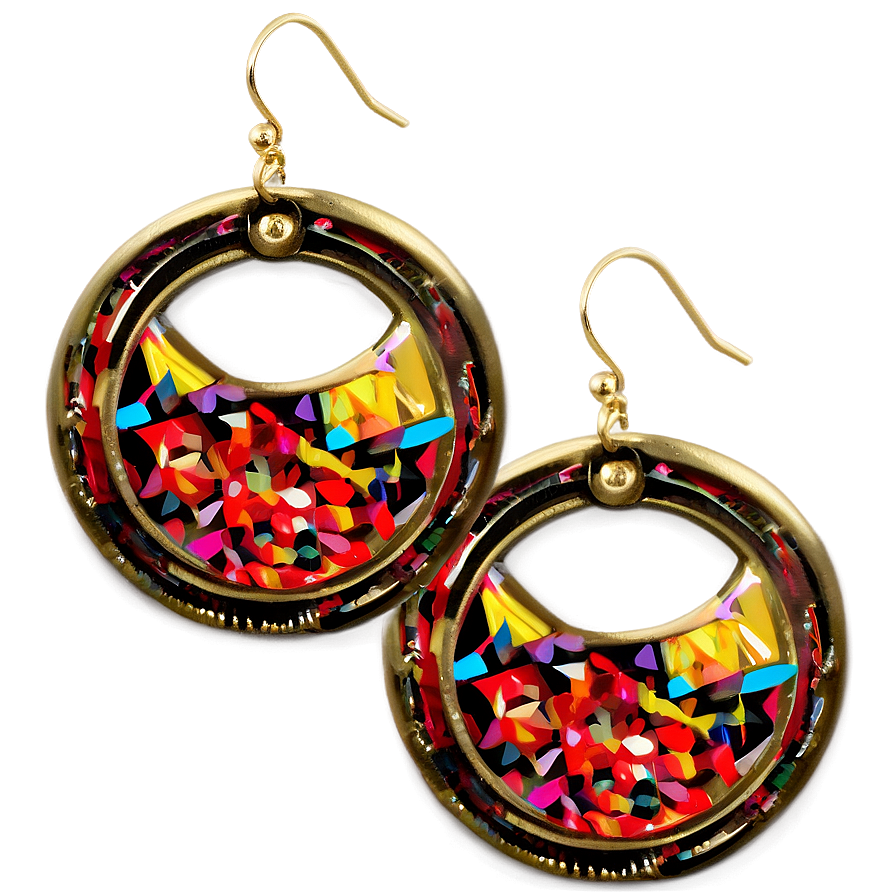 Geometric Shape Earring PNG 61 PNG image with a transparent background, free high-resolution download