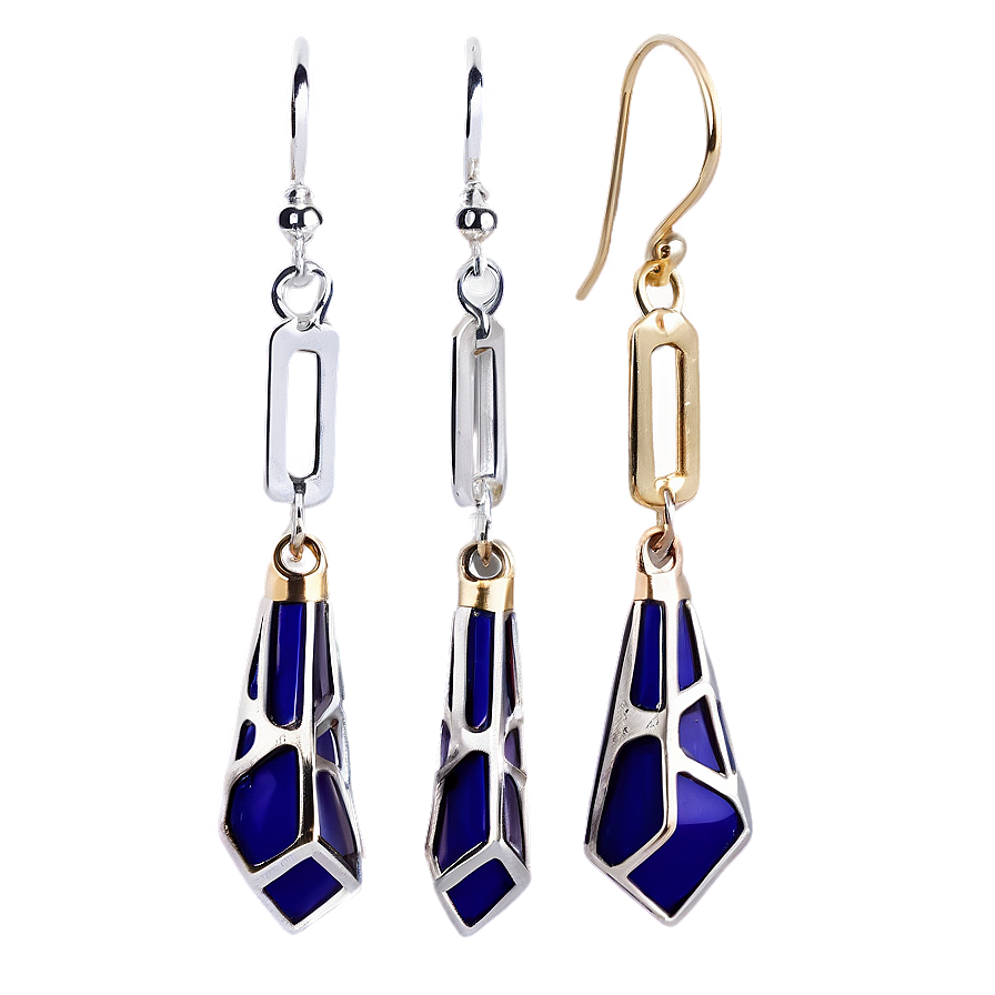 Geometric Shape Earring Png Mqs89