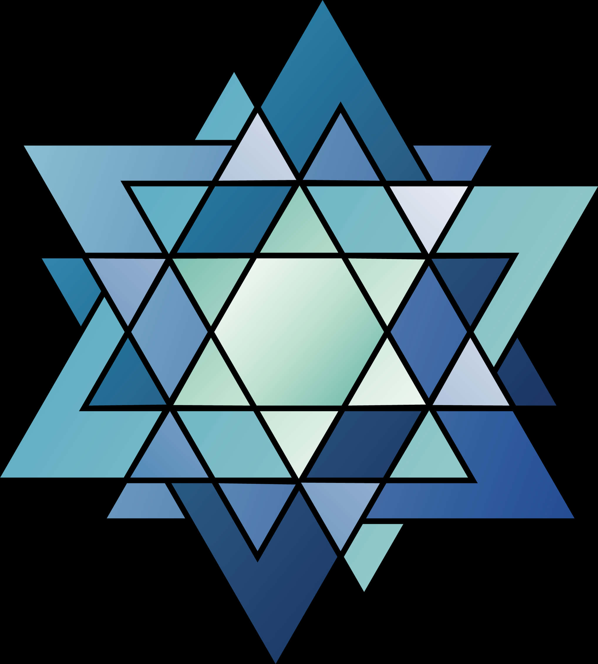 Transparent Blue Triangle Png - Geometric Triangle Art Png, Png Download PNG with transparent background