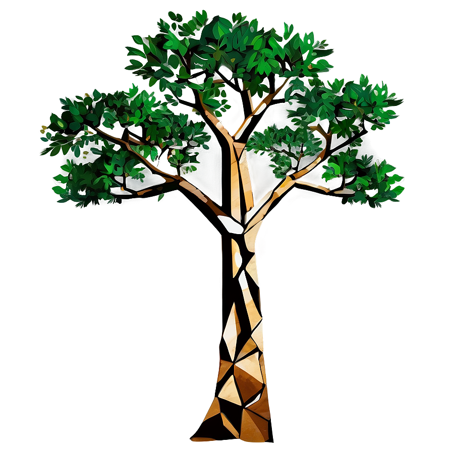 Geometric Tree Elevation Png Gld68