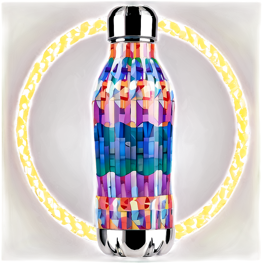 Geometric Water Bottle Png Xqd44