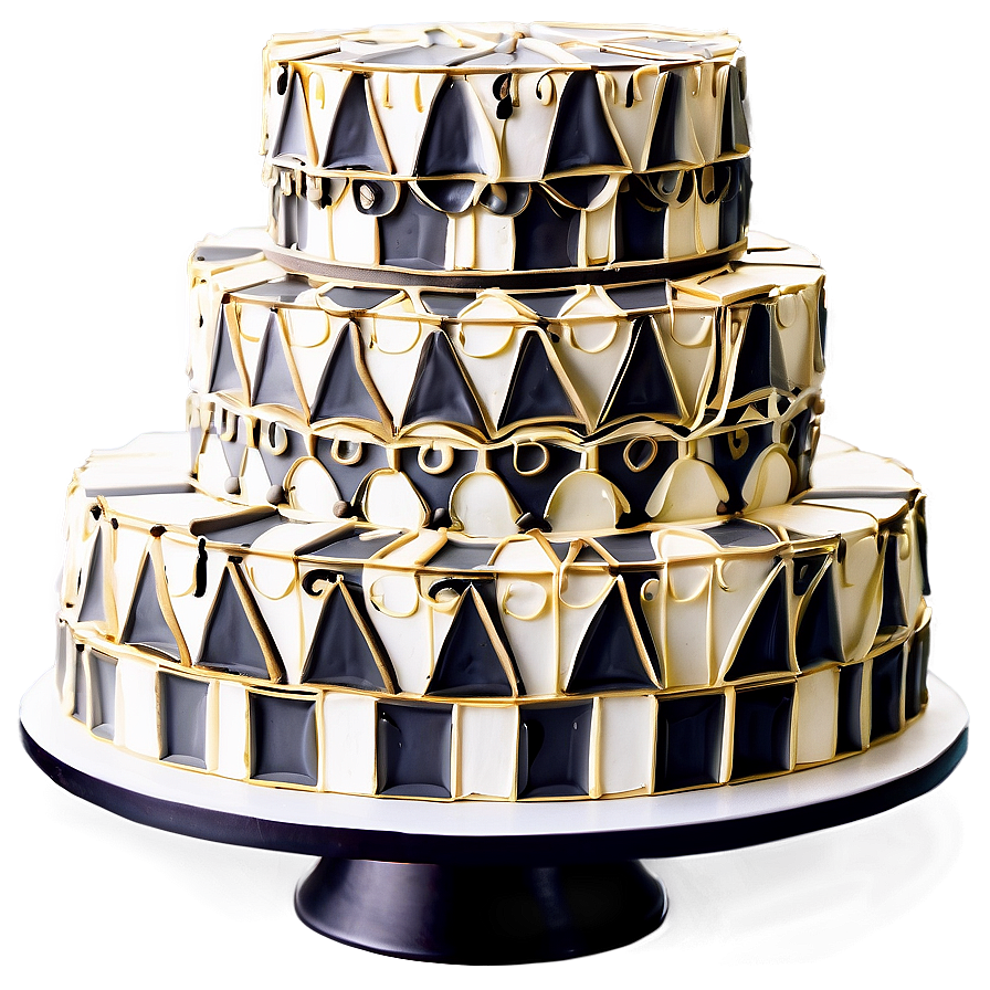 Geometric Wedding Cake Png 06122024