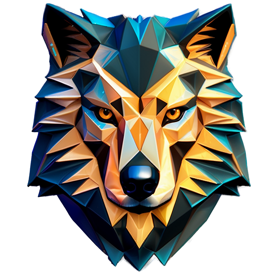 Geometric Wolf Head Outline Png 06122024