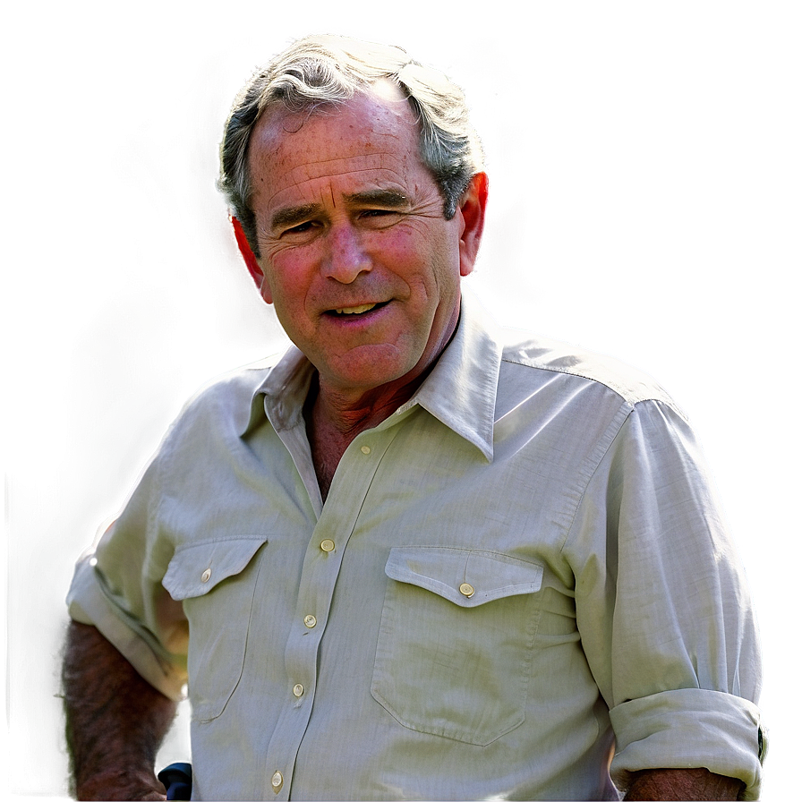 George Bush At Ranch Png 06242024