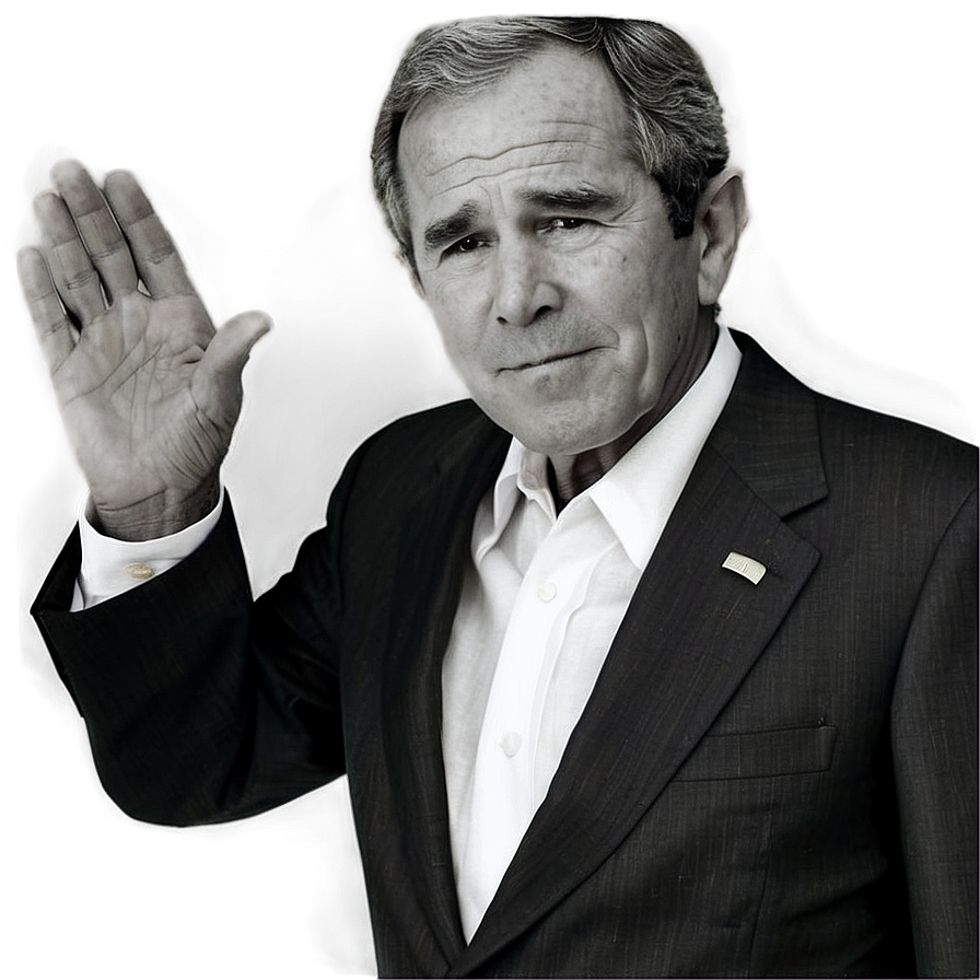 George Bush Black And White Png 06242024