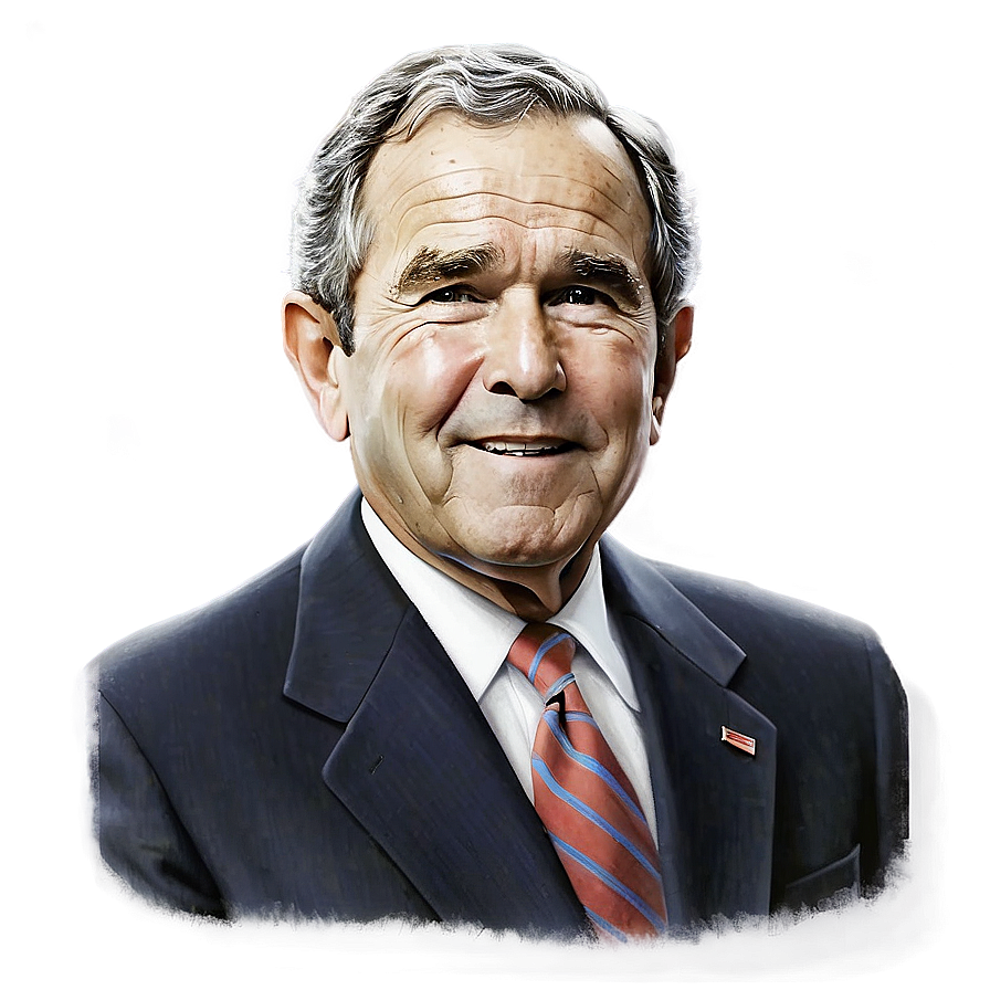 George Bush Painting Png 90