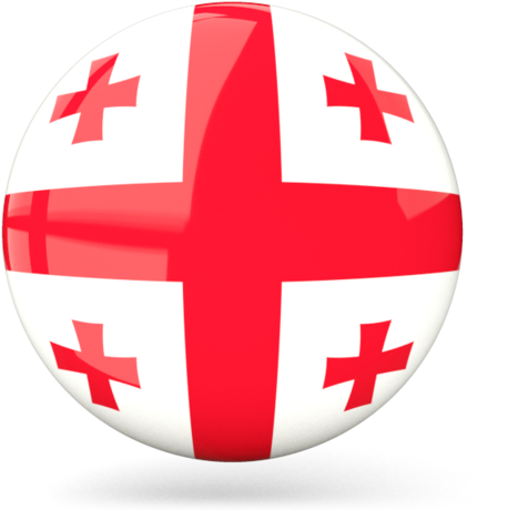 Georgia Flag Sphere Graphic