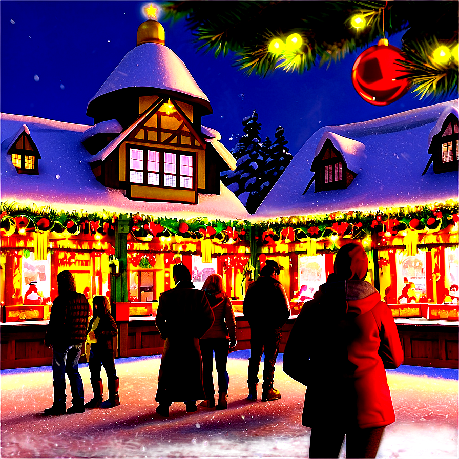 German Christmas Market Scene Png 21