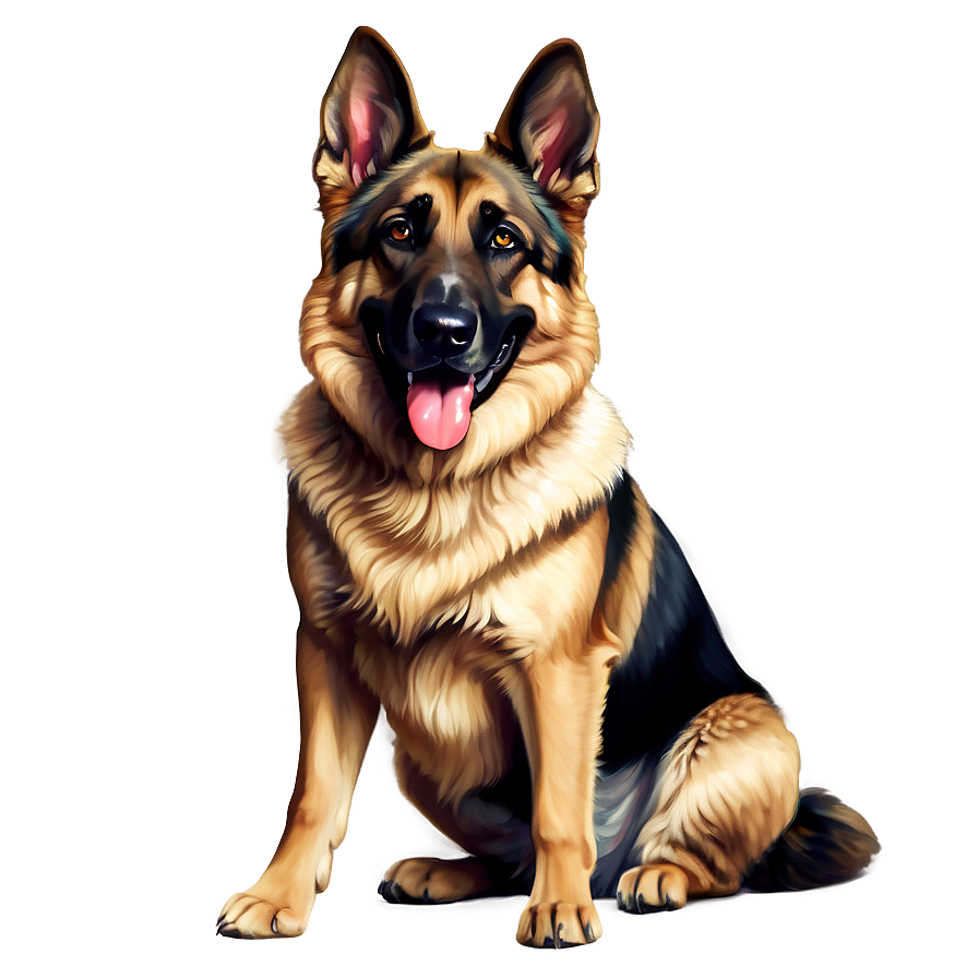 German Shepherd Adult Png 06112024