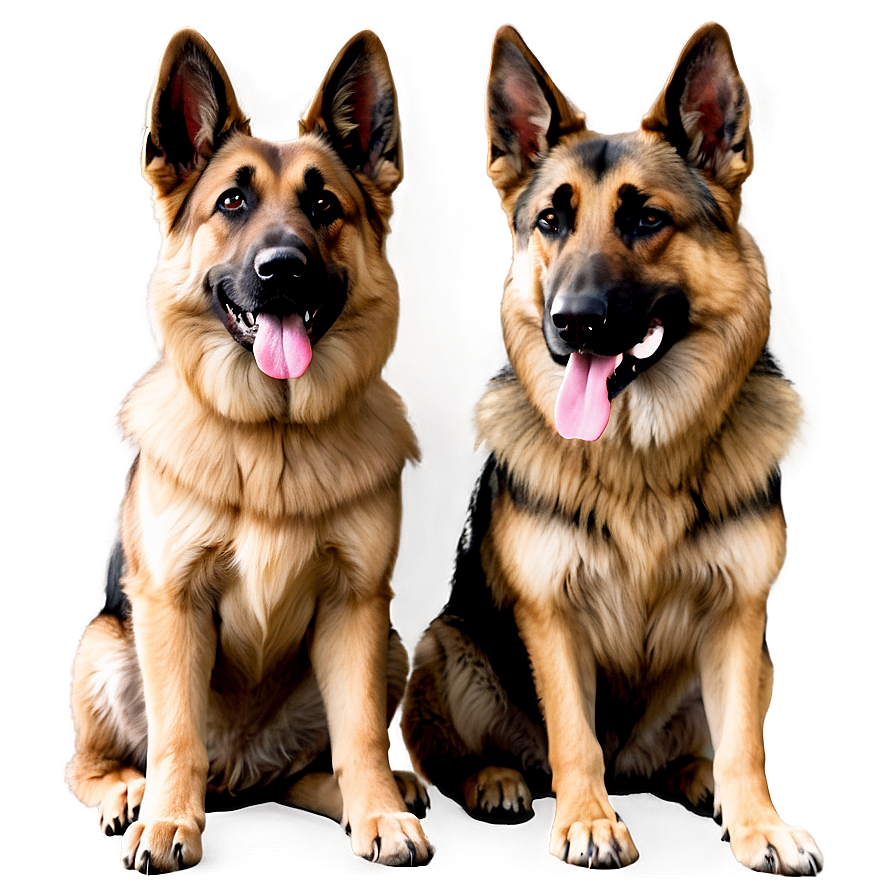 German Shepherd Family Png 06112024