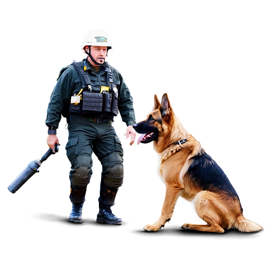 German Shepherd In Action Png 2