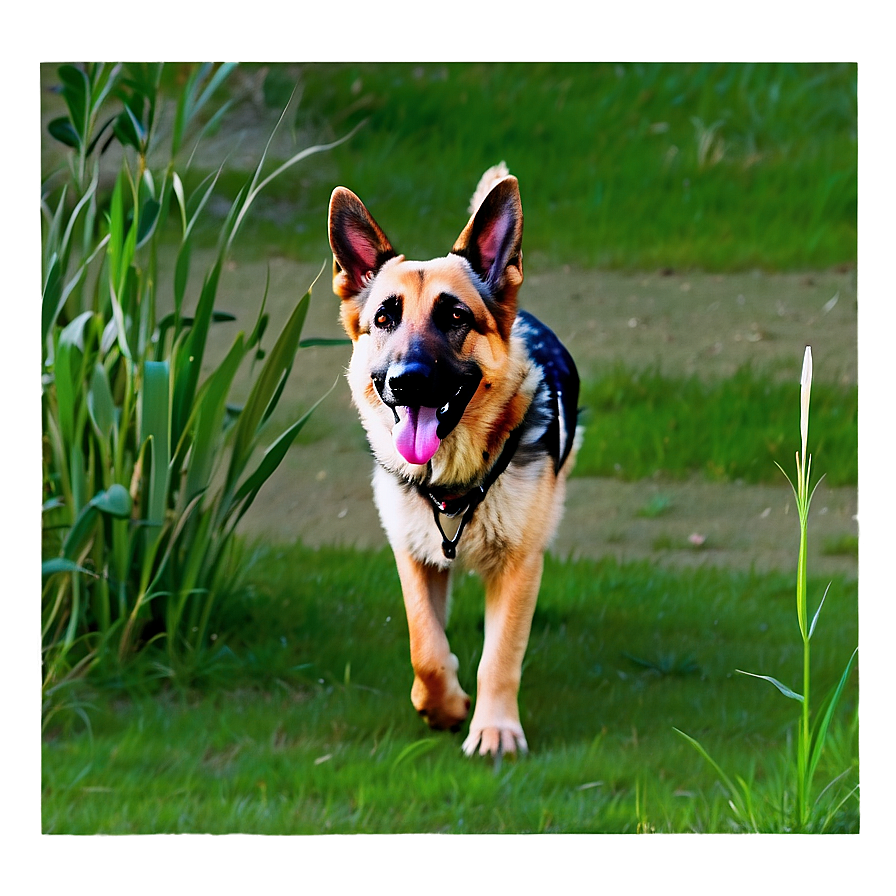 German Shepherd On Patrol Png 26