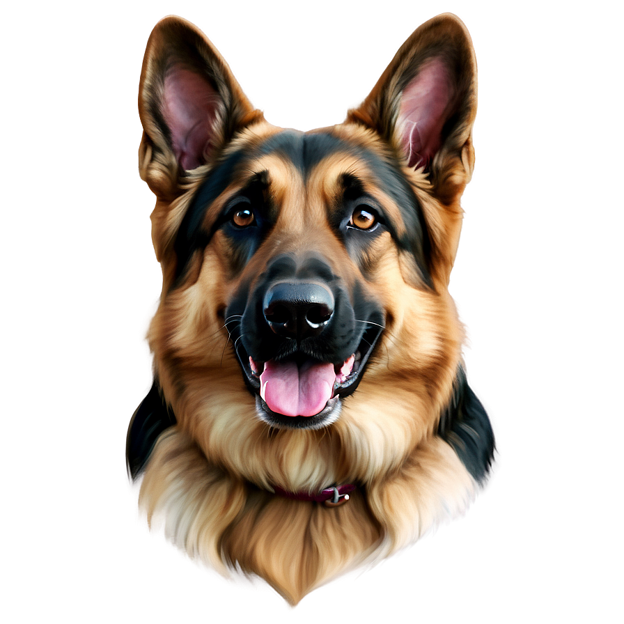 German Shepherd Portrait Png 57