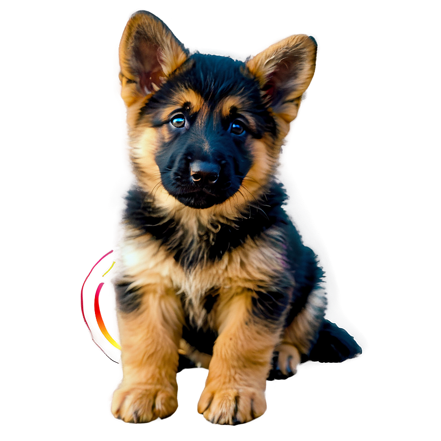 German Shepherd Puppy PNG tue PNG with transparent background
