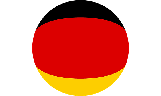 Germany Flag Abstract Design PNG with transparent background