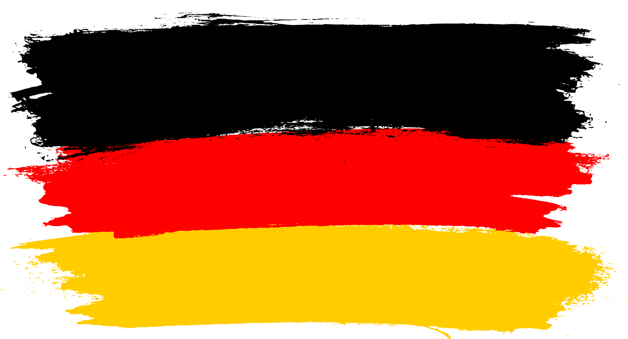 Germany Flag Brushstroke Design