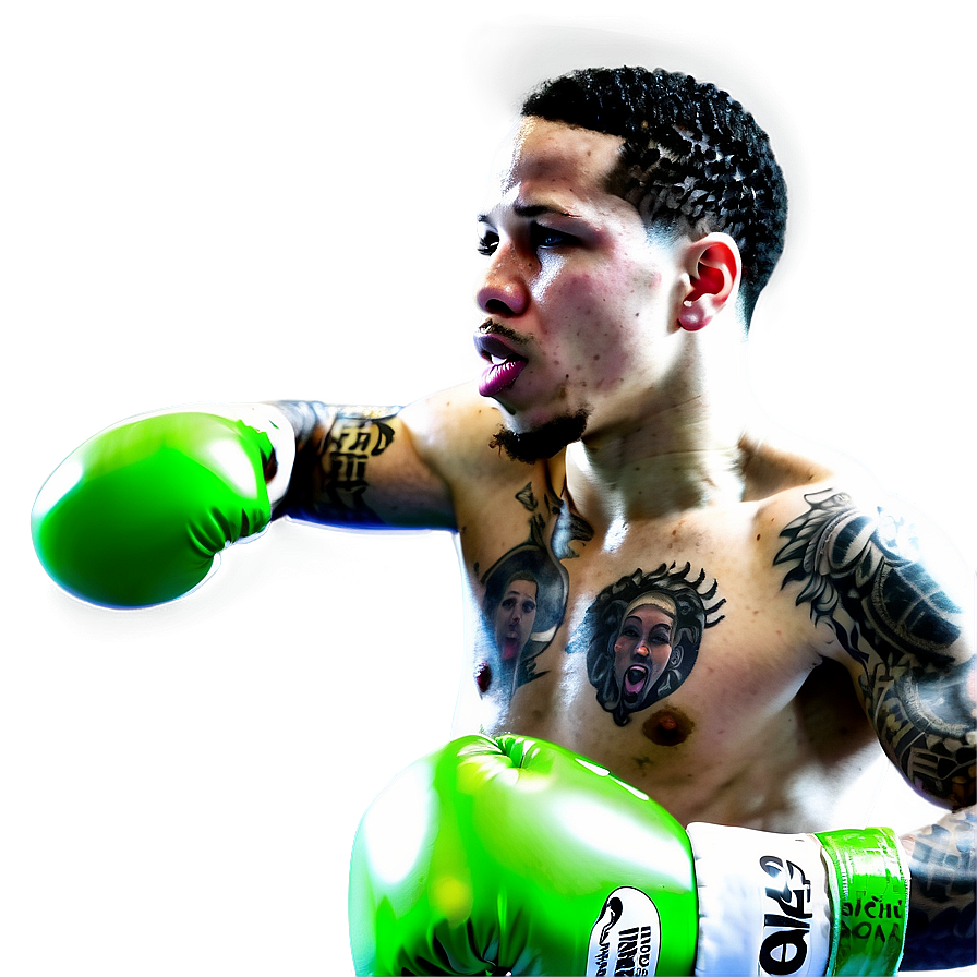 Gervonta Davis Action Shot PNG 06202024 PNG image with a transparent background, free high-resolution download