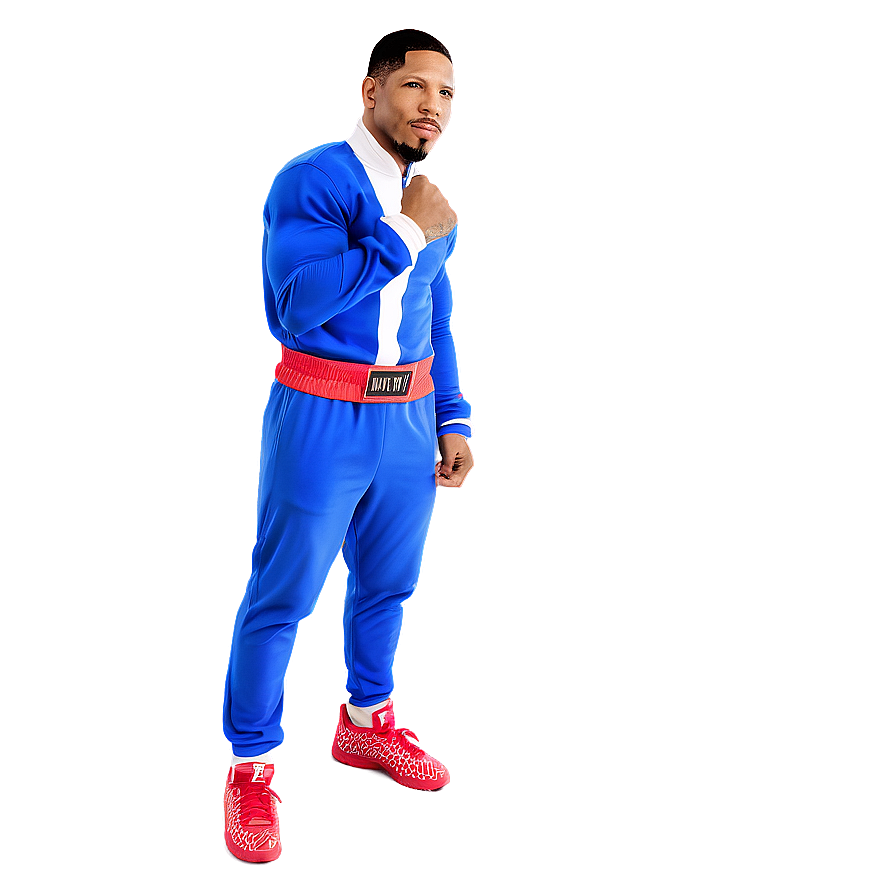 Gervonta Davis Champion Pose PNG qiw PNG image with a transparent background, free high-resolution download
