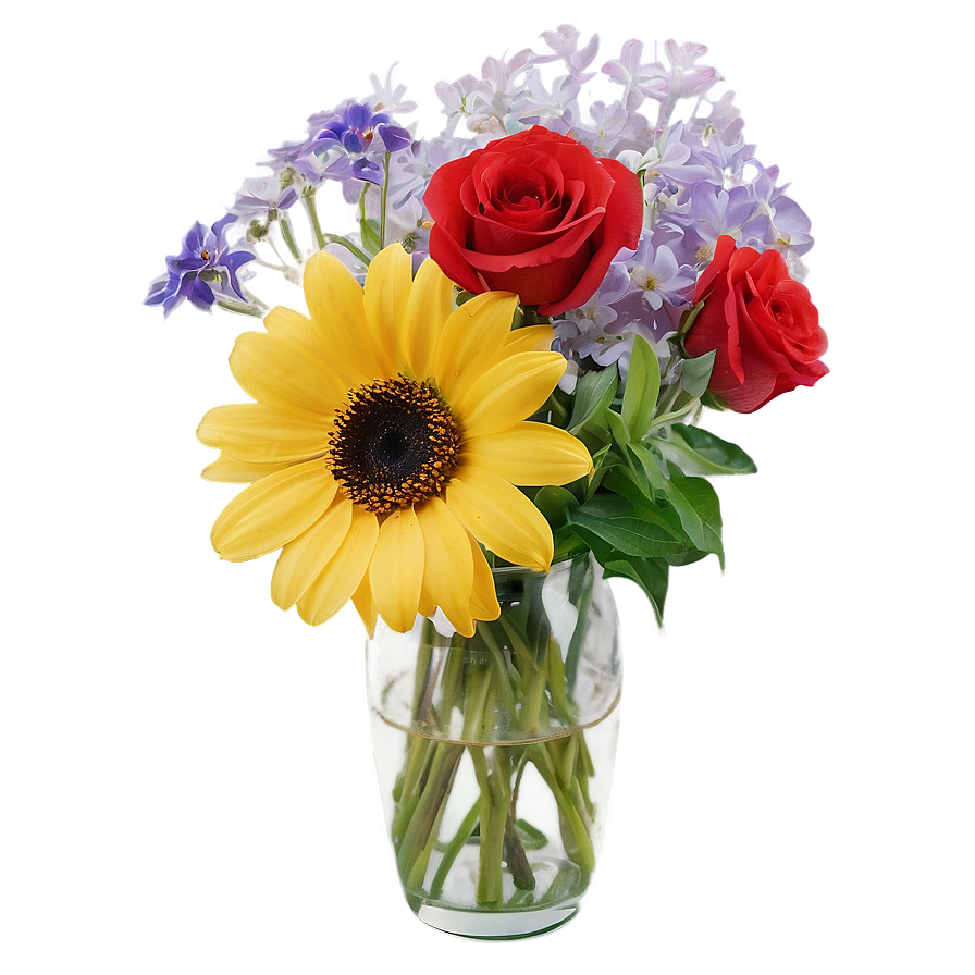 Get Well Flowers In Vase Png 06272024