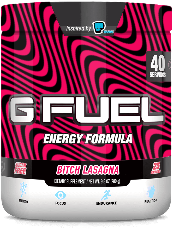 Gfuel Energy Formula Tub Bitch Lasagna Flavor