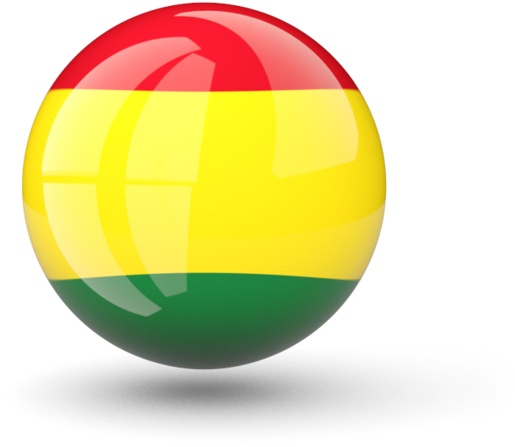 Ghana Flag Sphere3 D Render PNG with transparent background