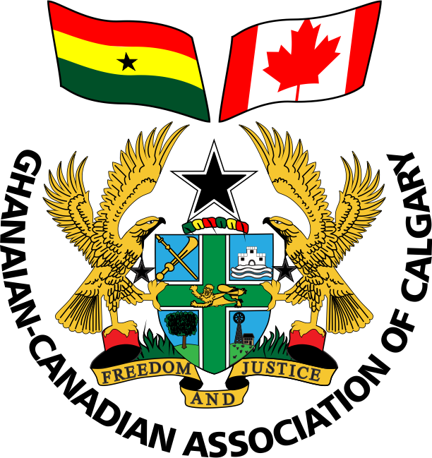 Ghanaian Canadian Association Calgary Emblem PNG with transparent background