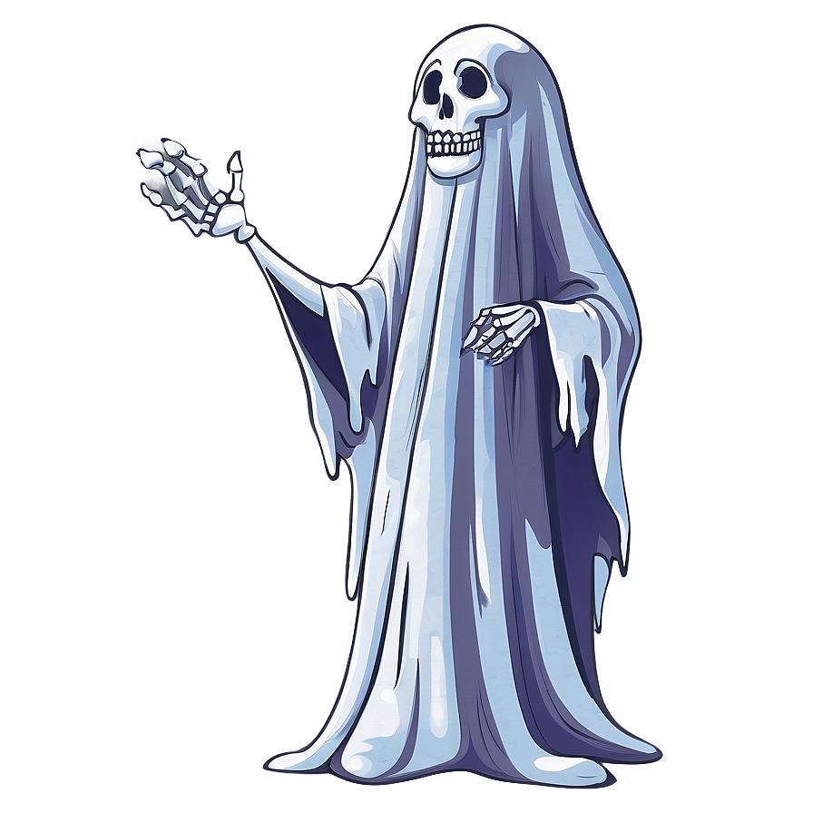 Ghost And Skeleton Cartoon Png 8