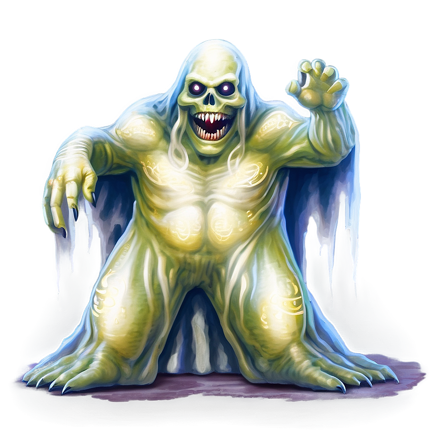 Ghostly Monster Art PNG 5 PNG image with a transparent background, free high-resolution download