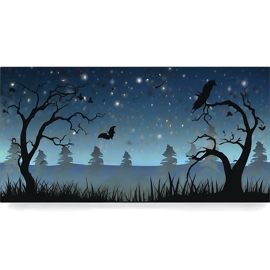 Ghostly Night Background Png Wsh89