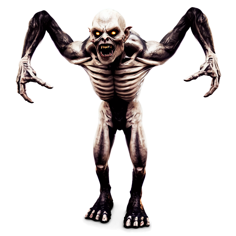 Ghoulish Monster Render PNG vor PNG image with a transparent background, free high-resolution download