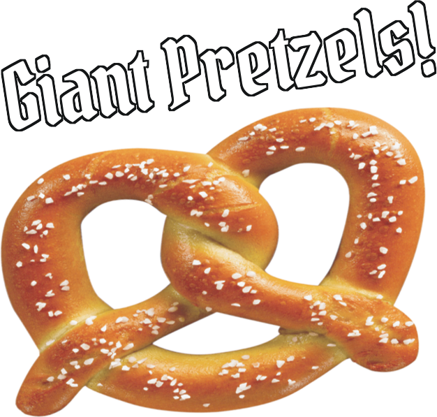 Giant Pretzel Advertisement