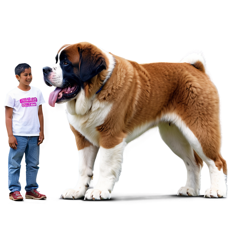 Giant St Bernard Pose Png 06292024