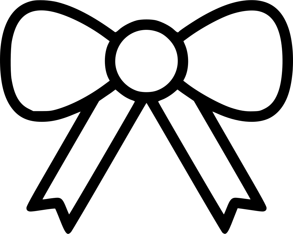 Gift Bow Icon Outline