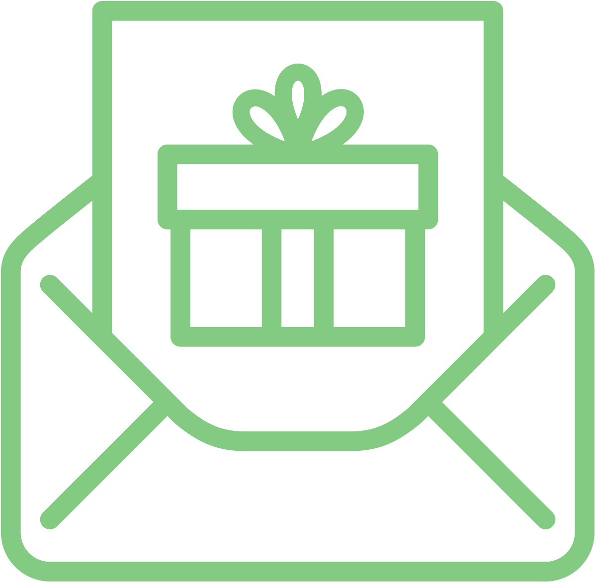Gift Envelope Icon PNG image with a transparent background, free high-resolution download