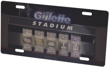 Gillette Stadium Super Bowl Trophies Display