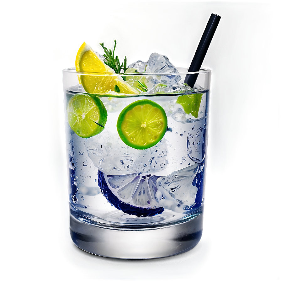 Gin And Tonic Glass Png 05242024