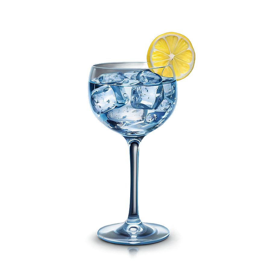 Gin And Tonic Glass Png Wal93